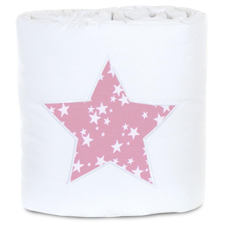 babybay® Nestchen Piqué passend für Modell Maxi, Boxspring, Comfort und Comfort Plus, weiß Applikation Stern beere Sterne weiß