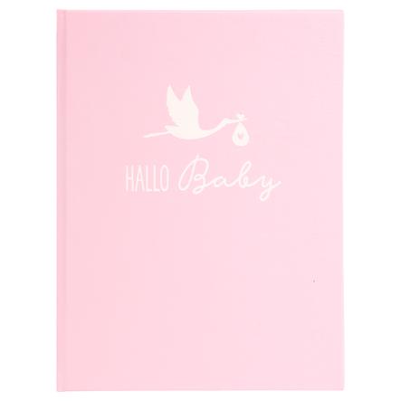 goldbuch Babytagebuch Storch rosa