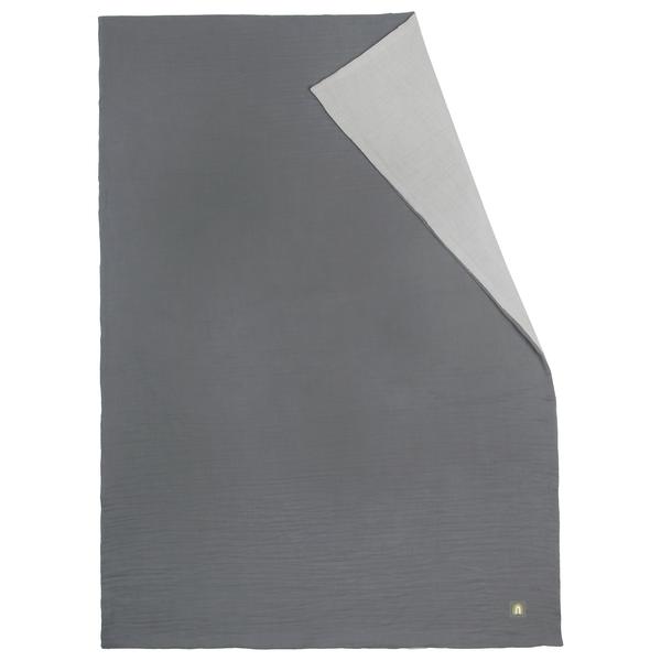 odenwälder Musselin Sommer-Schmusedecke grey 70 x 100 cm 