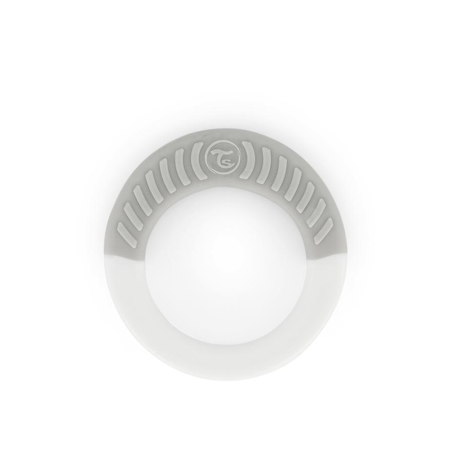 TWIST SHAKE  Kousací kroužek od 1 měsíce v bílé barvě