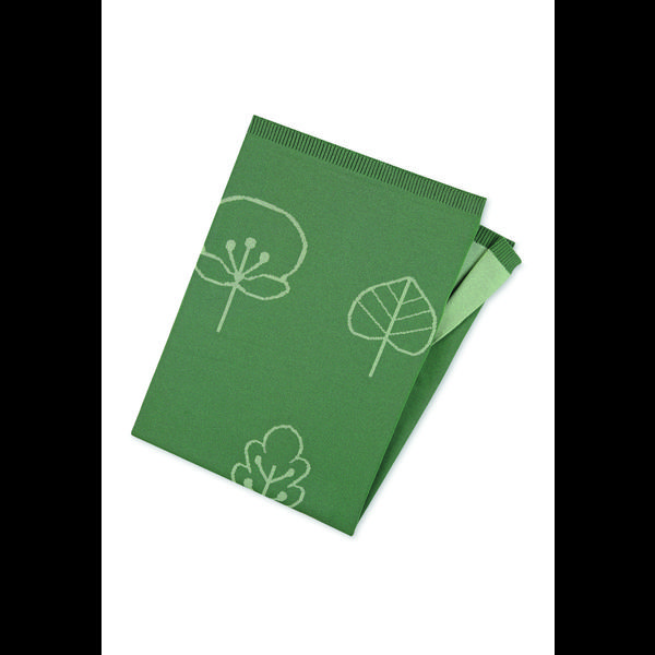Sterntaler Økologisk strikket tæppe mørkegrønt 100 x 75 cm