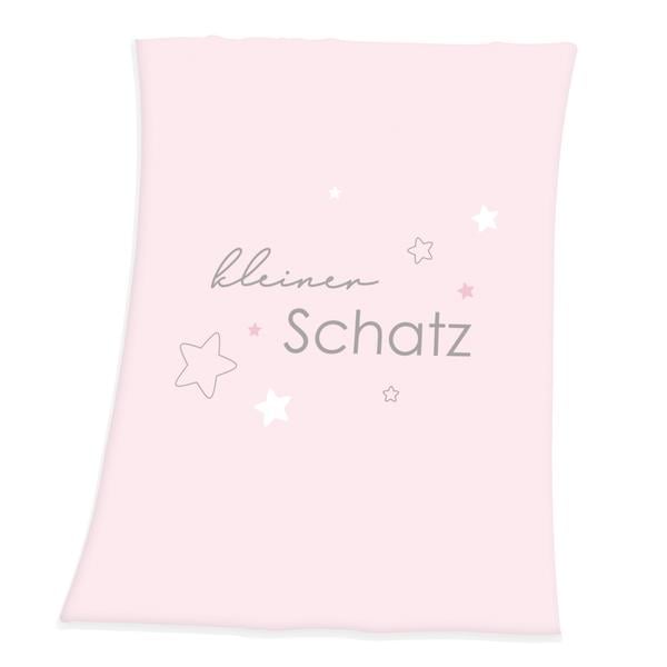 babybest® Microfaserflauschdecke Kleiner Schatz rosa
