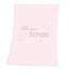babybest® Microfibre fluffig filt Little Treasure pink