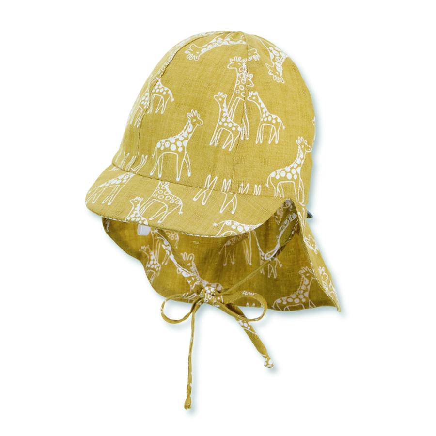 Sterntaler Schirmmütze mit Nackenschutz gelb
