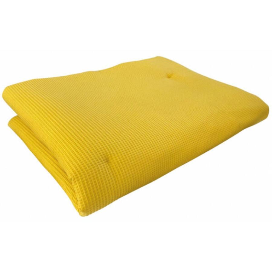 IDEENREICH Crawling Blanket King Size Waffle Mustard