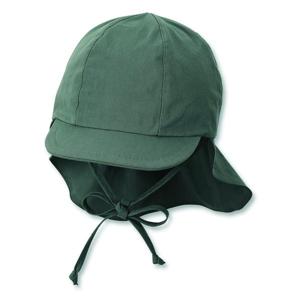 Sterntaler Schirmmütze mit Nackenschutz dunkelgrün

