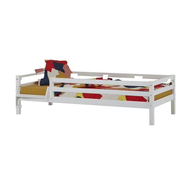 Hoppekids Basic Junior-Bett weiss mit Leiter 90 x 200 cm
