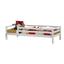 Hoppekids Basic Junior -Bed wit met ladder 90 x 200 cm