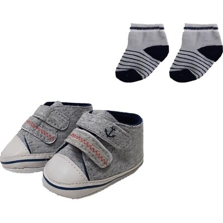 HÜTTE &amp; CO laarsjes/sokken set grijs