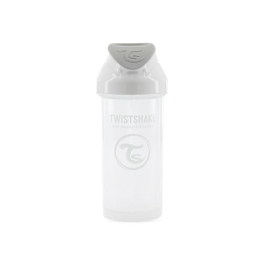 TWISTSHAKE Strohhalmflasche Straw Cup 360 ml 6+ Monate pastel weiß