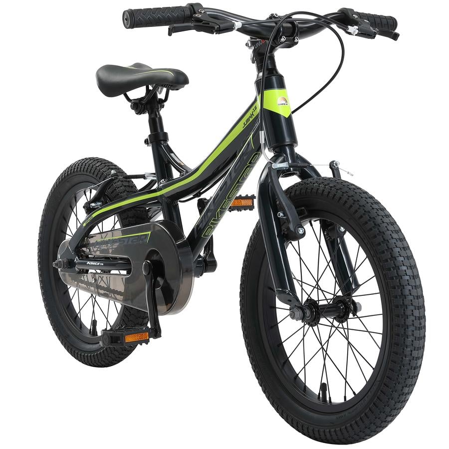 bikestar børnecykel Alu Mountain cykel 16" sort og grøn