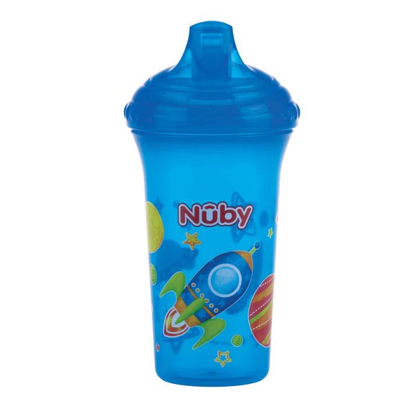 Nûby auslaufsicherer Trinkbecher Color mit Motiv 270 ml in aqua