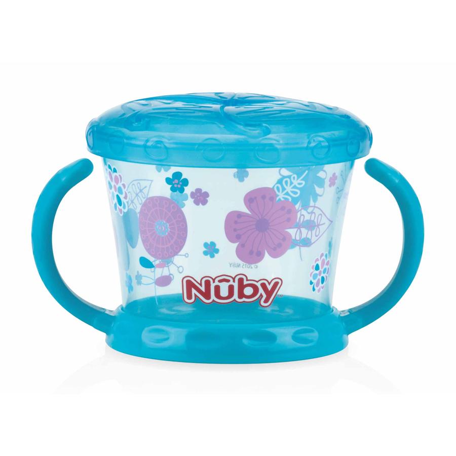 Nûby Snack-Becher Keeper mit Schüttelschutz Color ab dem 12. Monat in aqua