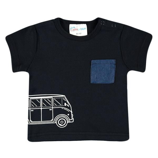 pink or blue T-shirt enfant bus