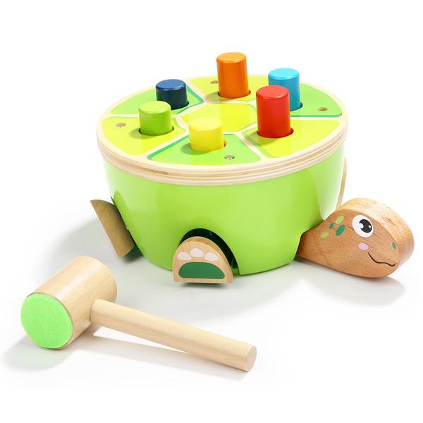 TopBright Toys® Holz Klopfspielzeug - Schildkröte 