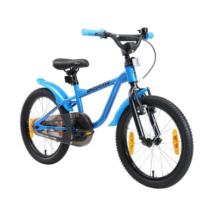 bikestar LÖWENRAD Kinder Fahrrad | 18 Zoll Räder | Blau