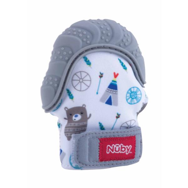 Nuby Gant De Dentition Happy Hands Gris Roseoubleu Fr