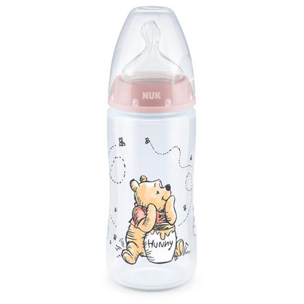 NUK First Choice Plus Disney Winnie the Pooh Babyflasche rosa 300ml Trinkflasche 