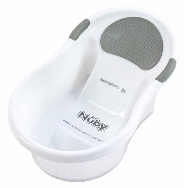 Nuby Baby-Badewanne mit integriertem Sitz und weicher Kopfstütze 