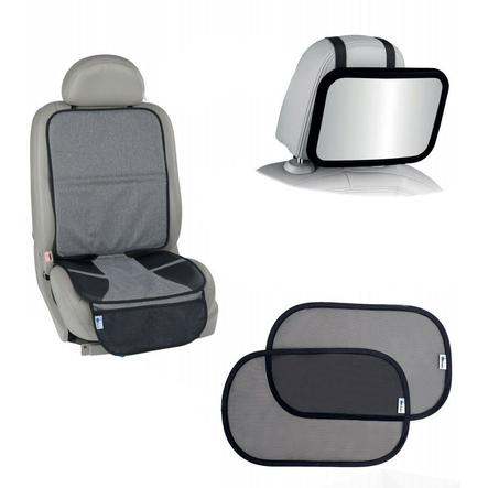 Altabebe Kit Securite Routiere Miroir Voiture Bebe Pare Soleil Noir Gris Roseoubleu Fr