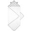 ručník s kapucí emma &amp; noah diamonds grey 80 x 80 cm 