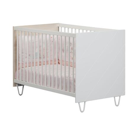 Sauthon Lit Enfant A Barreaux Happy Bois 60x1 Cm Roseoubleu Fr