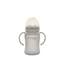 everyday Baby Dětská skleněná láhev Heathy+ Sippy Cup, 150 ml, tichá šedá barva