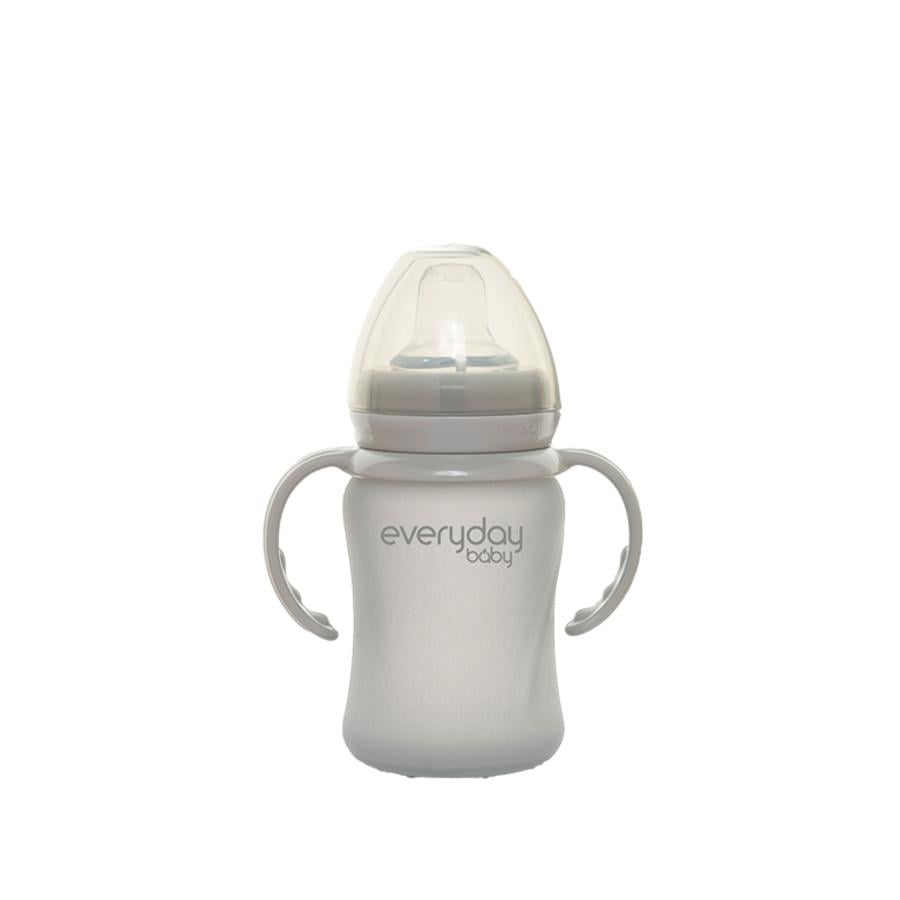 everyday Baby Glas-Trinkbecher Heathy+ Sippy Cup, 150 ml in quiet grey