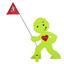 BEACHTREKKER Street buddy Figurka ostrzegawcza dla większego bezpieczeństwa dzieci - zielona