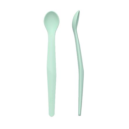 everyday Baby Cuillère enfant silicone mint green, lot de 2