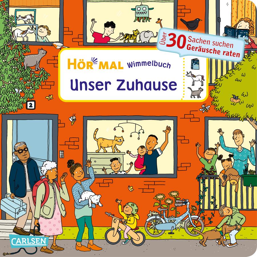 CARLSEN Hör mal (Soundbuch): Wimmelbuch: Unser Zuhause