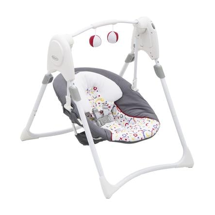 Graco Transat Balancelle Bebe Slim Spaces Confetti Roseoubleu Fr