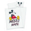 HERDING Bettwäsche Disney's Mickey Mouse hellgrau 100 x 135 cm