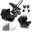 bugaboo Carro de bebé Combi Cameleon 3 Plus Complete Black / Black con Travel Set Black