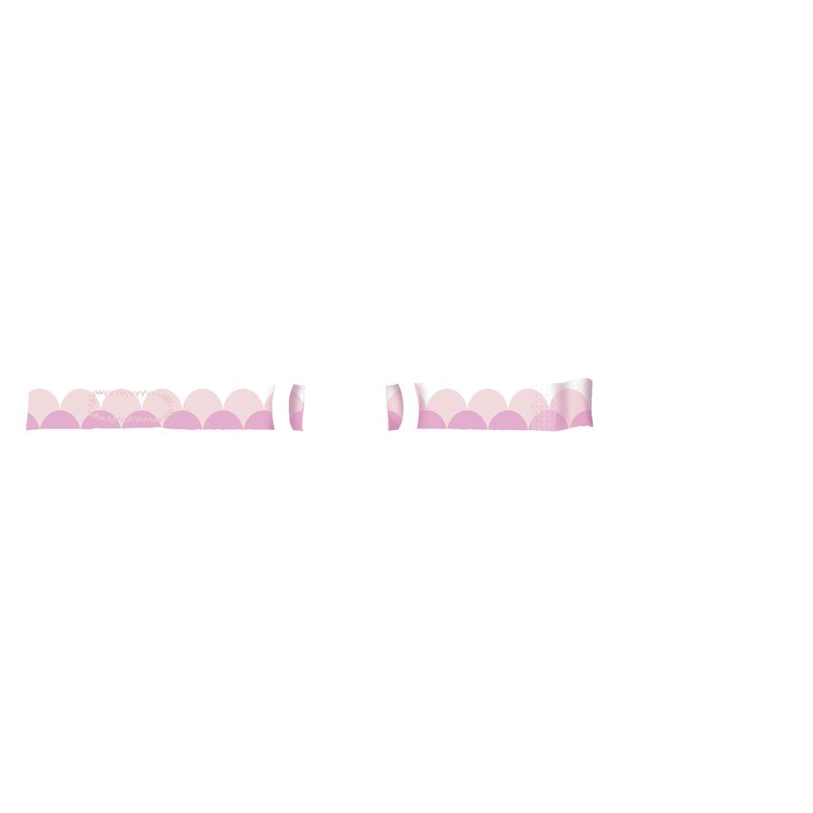 chicco Schnullerband mit Saugerschutz, Clip und Klettband in pink