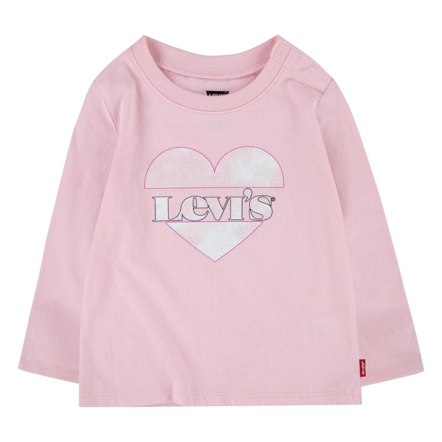 Dětská košile Levi's® s dlouhým rukávem růžová
