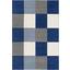 LIVONE lek og barneteppe Happy Rugs - Checker board blue, 160 x 230 cm