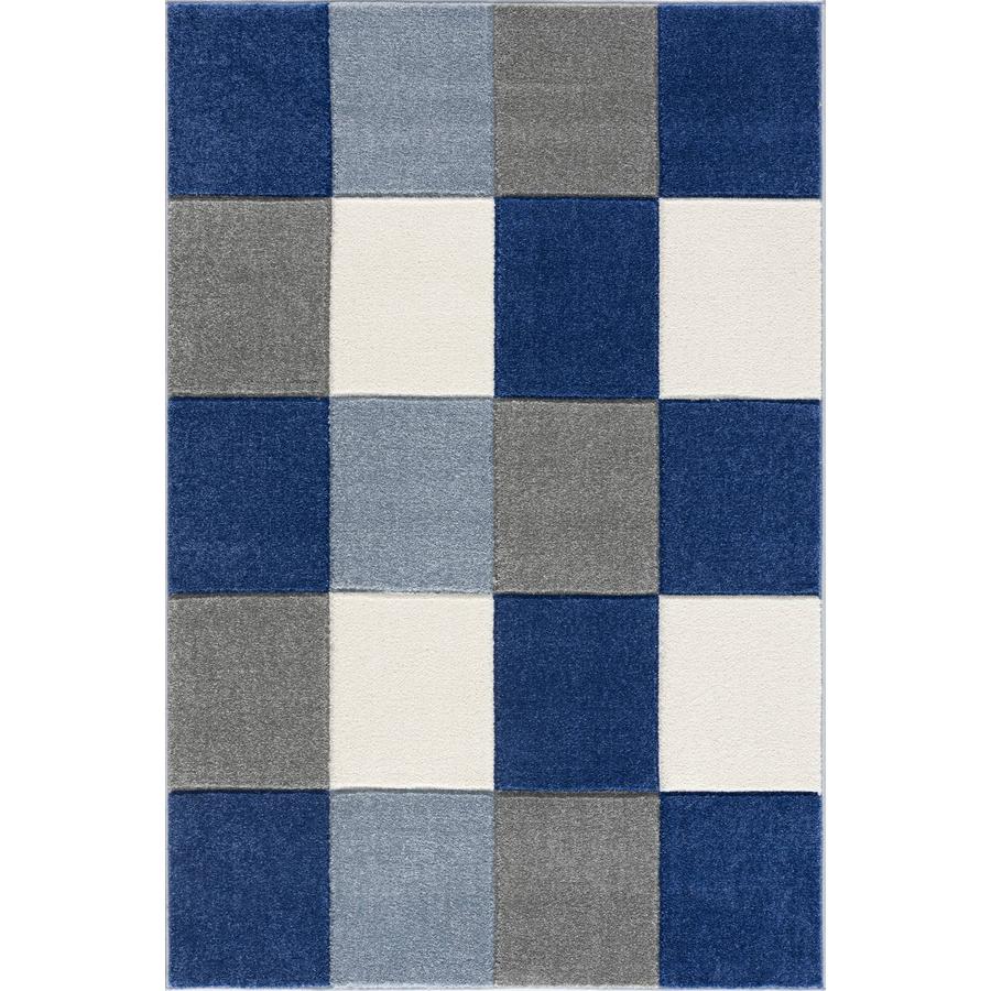 LIVONE Spiel- und Kinderteppich Happy Rugs - Checkerboard blau, 160 x 230 cm