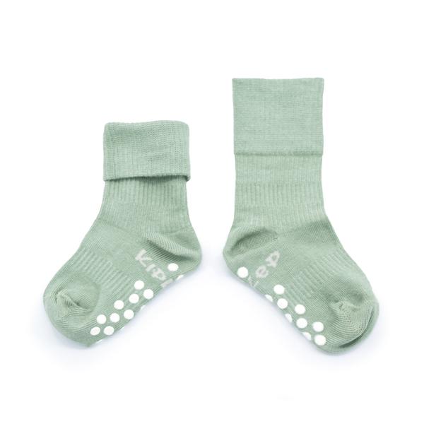 KipKep Stay-On Socks Antislip Calming Green Organic 12 - 18 maanden