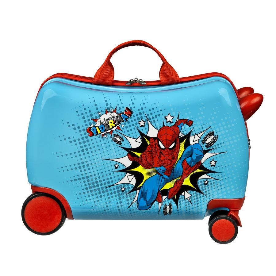 Scooli Valise à roulettes trolley enfant Ride-on Spider-Man