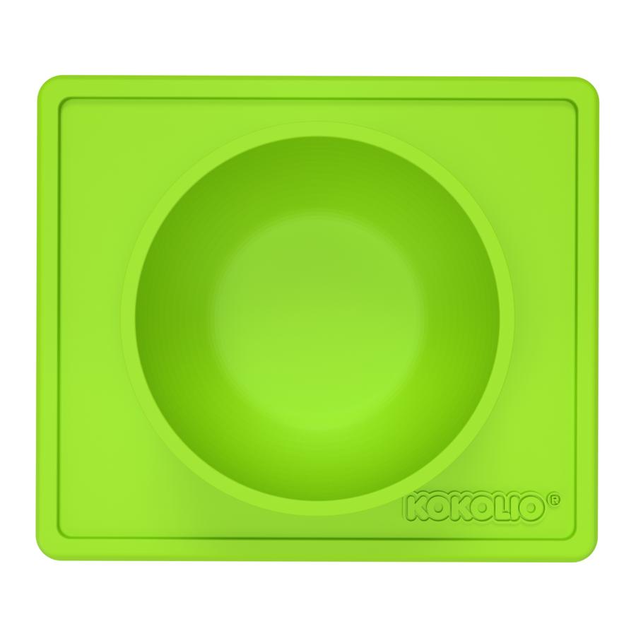KOKOLIO Bol para comer Bowli de silicona en color verde, 275 ml