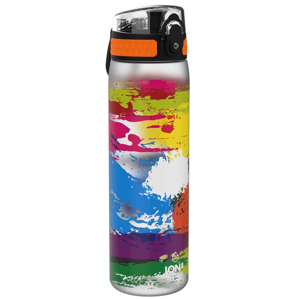 ion8 Trinkflasche auslaufsicher, schlank, Farbenmix, 500 ml 