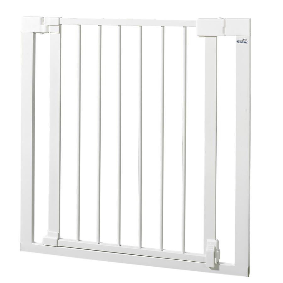 GEUTHER Barrière de porte Vario Safe, métallique, 74,5 - 82,5 cm, blanc (4785) 
