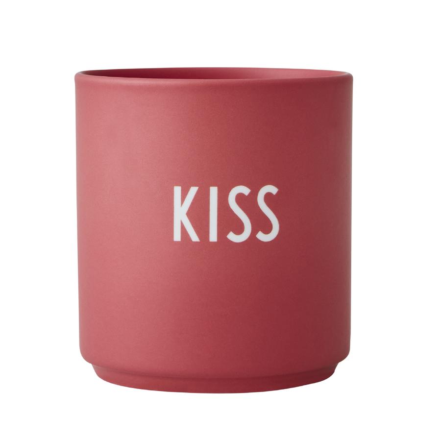 Design Letters Porzellanbecher Favourite Cups mit Lasergravur, ROSEKISS, rot, 250 ml