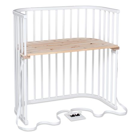 Babybay Lit Cododo Boxspring Blanc Sommier Pin Cimbre Roseoubleu Fr