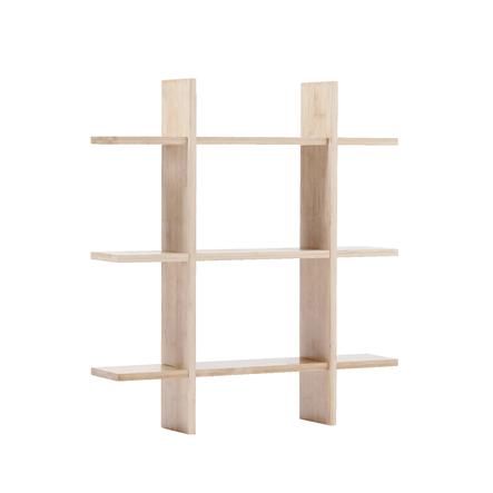 Kids Concept Etagere Murale Enfant Saga 3 Surfaces Bois Naturel Roseoubleu Fr