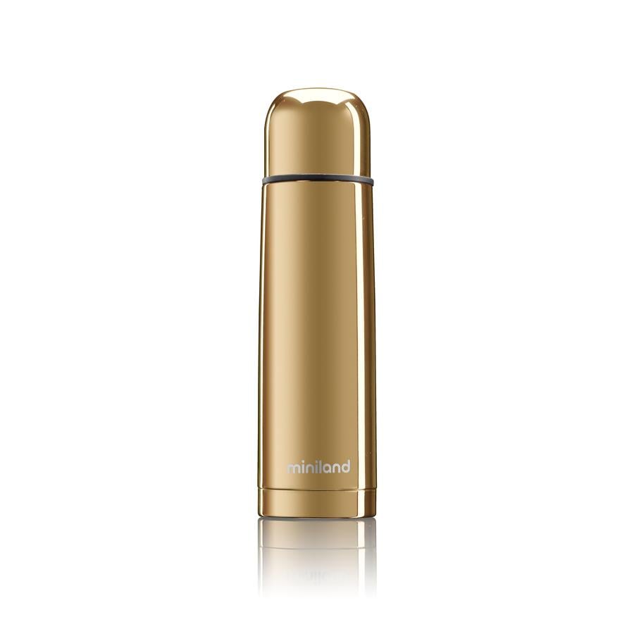 miniland Thermos Thermy deluxe goud met chroom effect 500 ml
