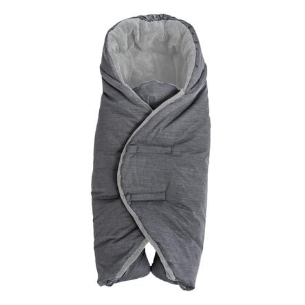 Altabebe vinterfotpose for babybarn og barnesete mørk grå-lys grå 74 x 34 cm