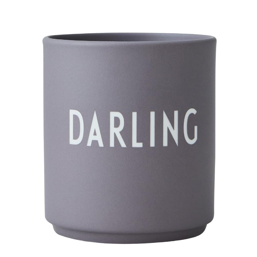 Design Letters Favorite Cups, porseleinen mok, grijs, 250 ml