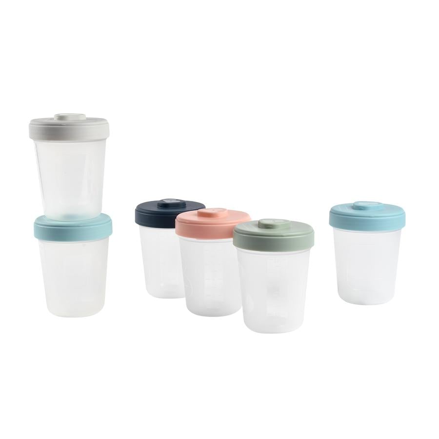 BEABA  Set med 6 Clip Portion Containers
